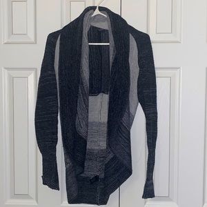 Grey/Black Wool Cardigan Size S